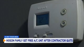 Hixson family finally get new A/C unit after going 8 weeks without