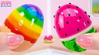 👋How To Make Amazing Miniature Watermelon Jelly Cake Decorating🍉 Pipi Yummy Cakes