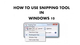 How to Use Snipping Tool in Microsoft Windows 10 Tutorial | The Teacher