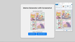 Meme Generator with Screenshot Using HTML, CSS and JavaScript with Source Code