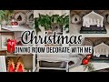 Christmas Dining Room Decorate with me | Dining room makeover | At Home with Shushana