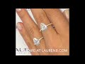 2.70 ct vs 3 ct Pear Shape Diamond Engagement Ring