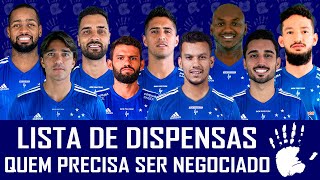 LISTA DE DISPENSAS DO CRUZEIRO PARA 2021