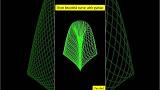 Draw lissajous curve with parametric equation and python #shorts