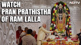 Ayodhya Ram Mandir | Entire 84-Second 'Pran Pratistha' Ritual Of Ram Lalla Idol