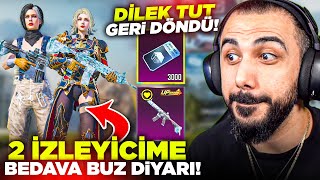 İZLEYİCİLERİME BEDAVA BUZ DİYARI ÇIKARDIM!! 😱 3000 BEDAVA KUTU AÇTIK! | PUBG MOBILE