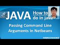 How to pass command Line Arguments to java main method in Netbeans IDE?