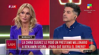 La China Suárez le pidió un préstamo millonario a Vicuña