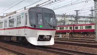 京急線京急ブルースカイトレインエアポート急行新逗子行き600形606-8が停車中！都営線31T回送5300形5319-8と「京急宴線真夏のONE PIECE列車」快特三崎口行き2100形33が走行中！