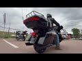 riding the harley davidson streetglide 114