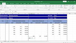 TUTORIAL SISTEM PERSEDIAAN PERIODIK FIFO