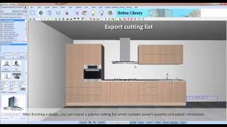 Cutting list demo-export cutting list by one click