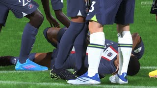 FIFA 23 - red card foul on Mbappe