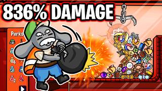 I reached absurd Damage Levels in Dungeon Clawler