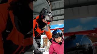 Loading a chairlift with a 2 year old #cute #toddler #family