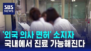 의료 공백에 '외국 면허 의사' 국내 진료 허용 / SBS