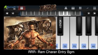 RRR- Ram charan Entry bgm Piano Cover #easy #learnin2min