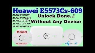 Huawei E5573Cs  Unlock Done   YouTube