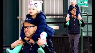 Ryan Reynolds is a doting dad as he enjoys lunch date with his eldest daughter, James, five, in New