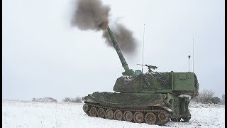 M109A6 Paladin Howitzers conduct live fire, 7th Field Artillery (2018)