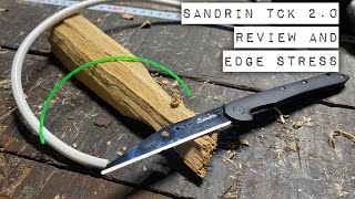 Sandrin TCK 2.0 Tungsten Carbide Knife Review and Edge Destruction