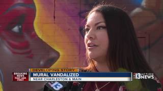 #NoDAPL mural vandalized in Downtown Las Vegas