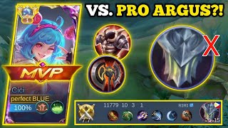 CICI VS. PRO ARGUS (hard match) | CICI BEST BUILD AND EMBLEM -MLBB🔥 #cicimlbb #argusmlbb #ciciplays