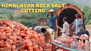 Pink Himalayan Salt Lamp Cutting | How to Make Salt Lamp | Salt Lamp Making Process #pinksalt