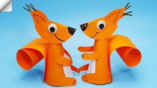 3d Paper squirrel | Easy paper toys