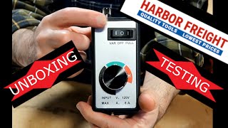 UNBOXING and TESTING of a Harbor Freight (Warrior Brand) ROUTER SPEED CONTROLLER - ASMR