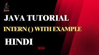 intern method in java | java string intern method | ms coder