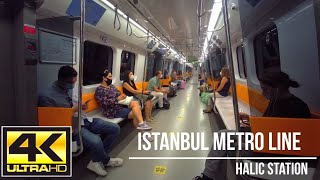 METRO LINE ISTANBUL 4K || HALİÇ METRO BRIDGE || Amazing View