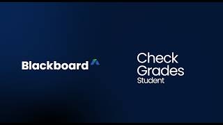 Check Grades in Blackboard