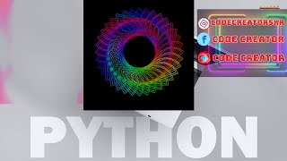 Python Turtle Graphics-15-2| Cool Shape Drawing | Python Turtle Video |#python @codecreatorskr