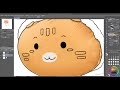 speed painting 지인 프사 sd 캐릭터화 clip studio