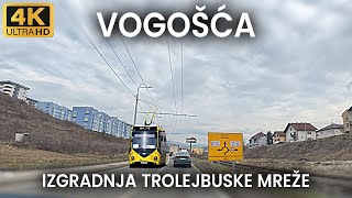 【4K】Pogledajte radove na izgradnji trolejbuske mreže u Vogošći: Trolejbusom već od proljeća