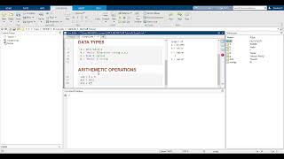 (004) MATLAB Tutorial: Data Types & Arithmetic Operations