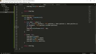 Flocking Algorithm Coding Time Lapse - Ep 1
