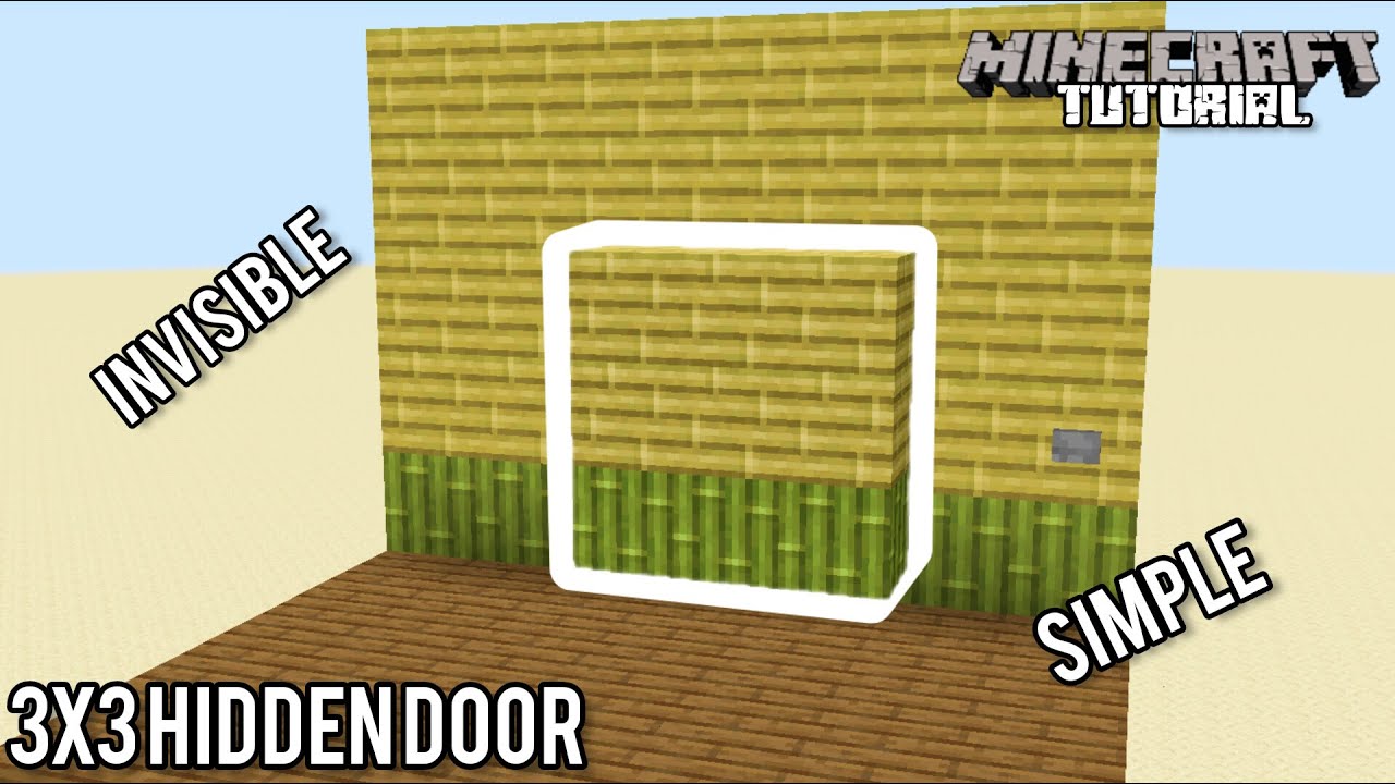 Minecraft Hidden Piston Door How To Create A Hidden Piston Door In