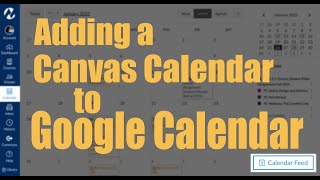 Canvas Calendar show in Google Calendar