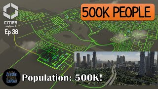 New trains for 500k people in Cities Skylines 2 | Austin Bay | Ep 38