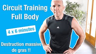 4x6 minutes   Circuit Training Full Body