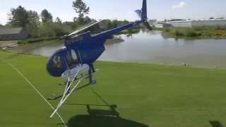 Hunter Helicopters Applying Shade Paint Lowering Greenhouse Temperatures