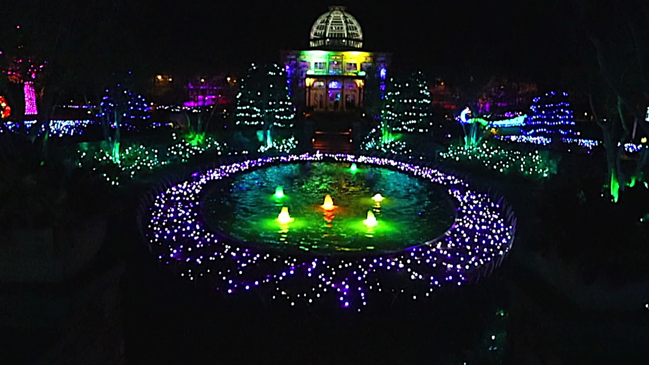 Sky View Of Dominion Energy GardenFest Of Lights - YouTube