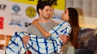 Sooraj Pancholi - Athiya Shetty Promote HERO @ GOLDS GYM