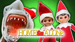 SHARK PUPPET HOME ALONE WITH ELVES!