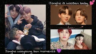 Jongho is woosan's baby 💛 [ ATEEZ ] wooyoung ~ san ~ jongho moment ♥︎