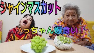 【高級果物】シャインマスカットを食べてみた！フルーツ