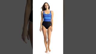 TYR Women's Tramonto Scoop Neck Chlorine Resistant Controlfit One Piece Swimsuit | SwimOutlet.com