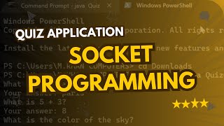 How to build Quiz Application with Socket Programming | Server & Client Code